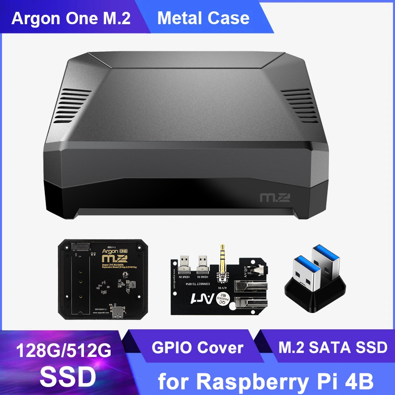 Carcasa de aluminio para Raspb - Argon One V3 M.2 Nvme Case reseña y precio